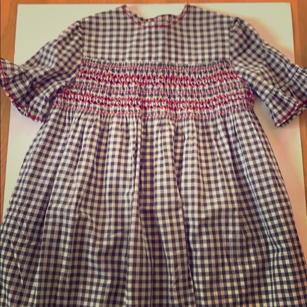 Sweet vintage gingham dress with smocking 🍒 - Picture 1 of 5